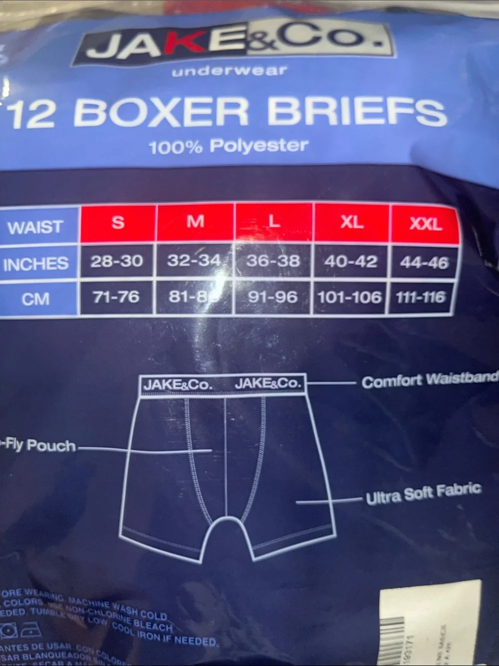 Men's Red Boxer Briefs - Comfort Waistband (12-Pack)